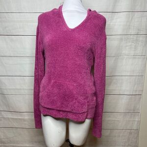 Athleta Terry hoodie raspberry pink medium